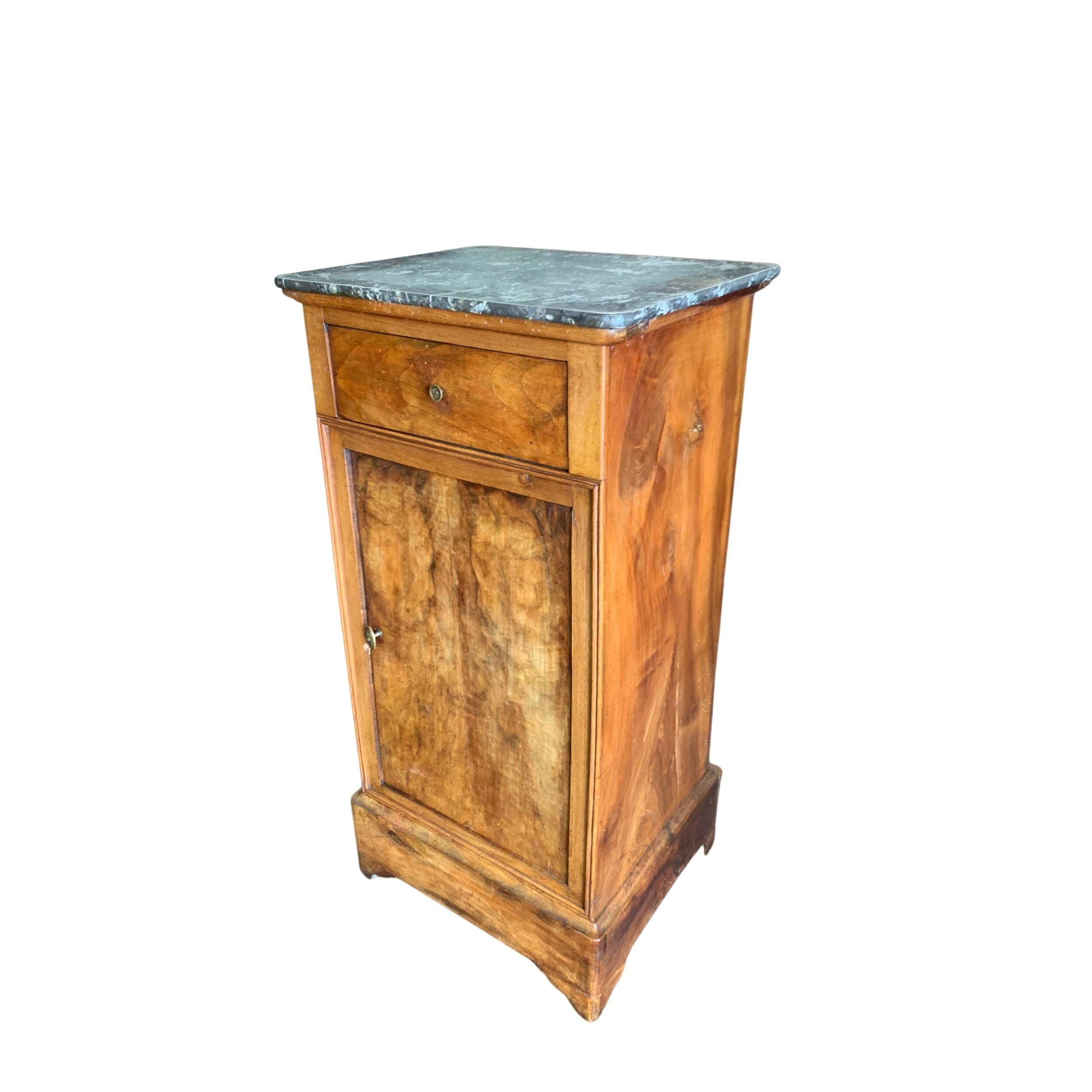 Marble Topped Nightstand